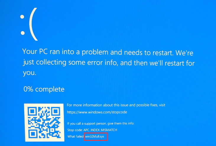 Win32kfull.sys Error