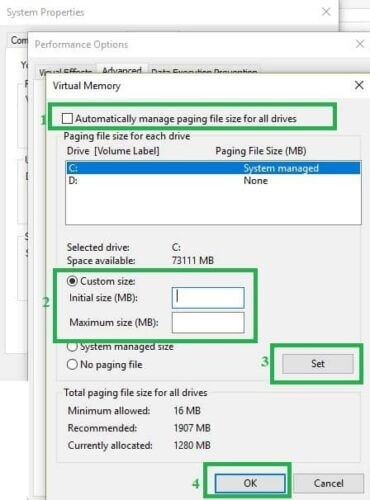  How Do You Fix the “Your Computer Is Low on Memory” Error on Windows 7/8/10/11?