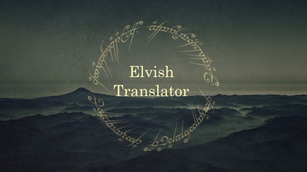 Elvish Translator