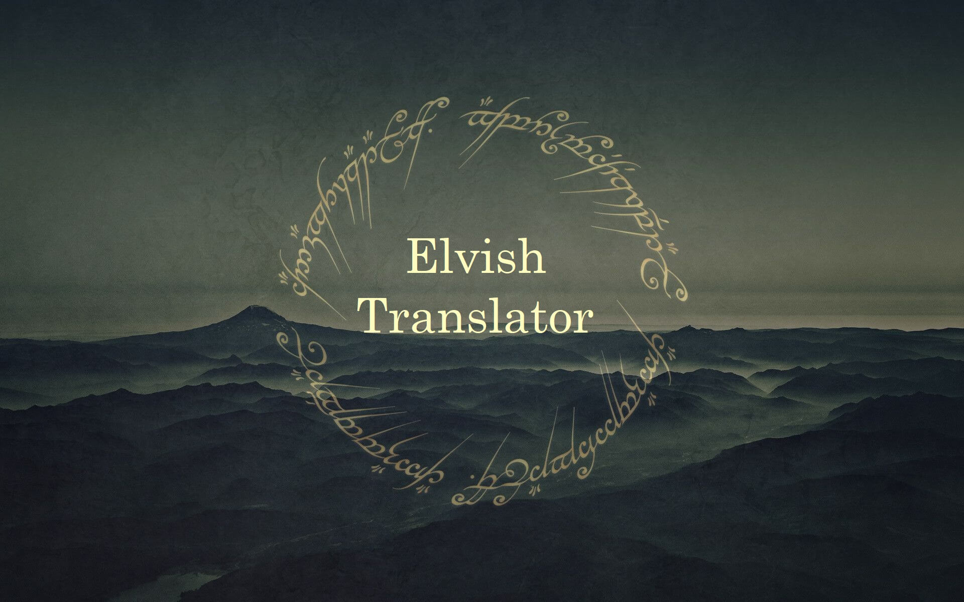 Elvish Translator