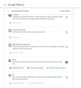 google takeout