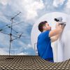 professional TV aerial or CCTV installer