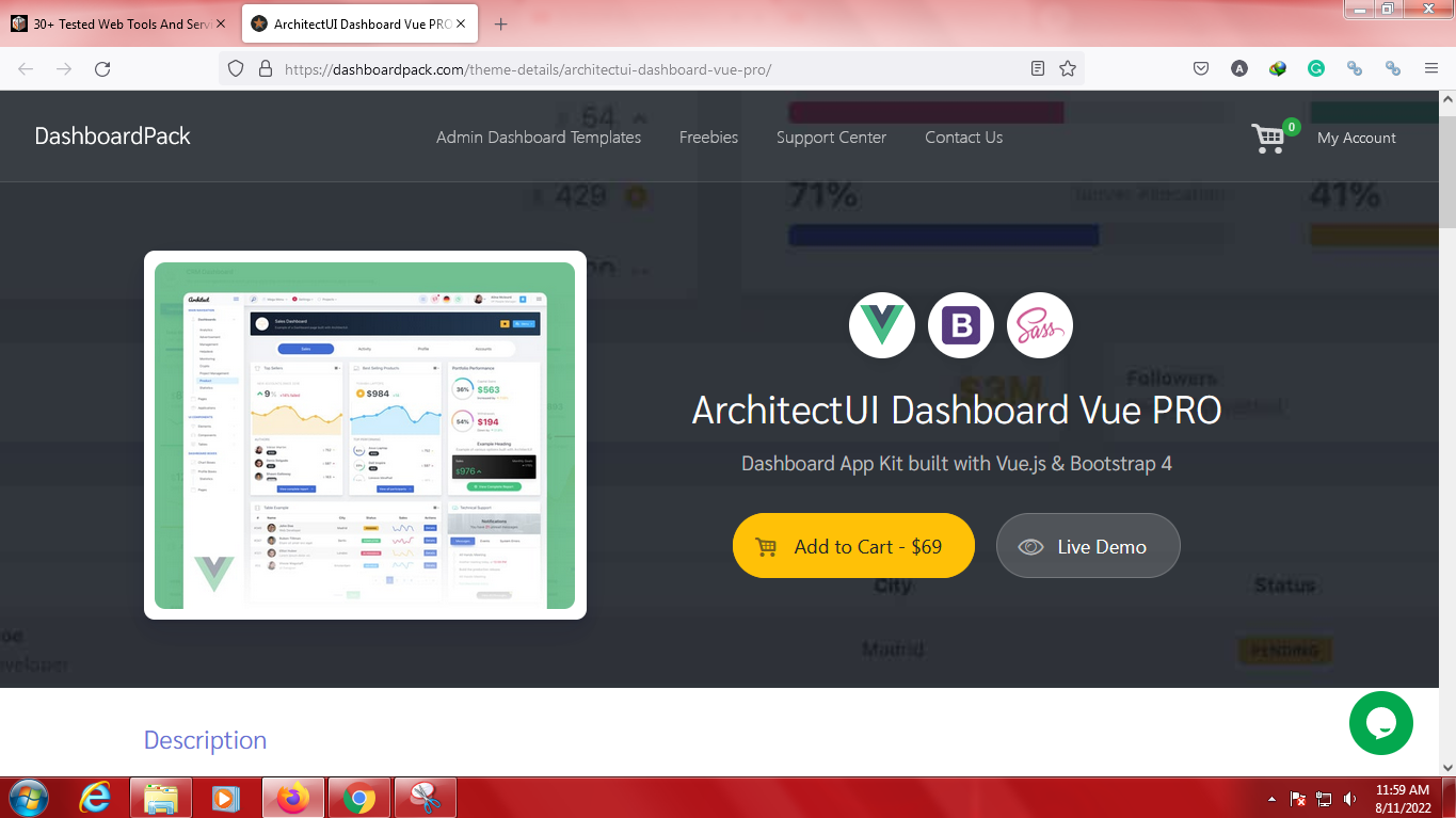ArchitectUI Dashboard Vue PRO