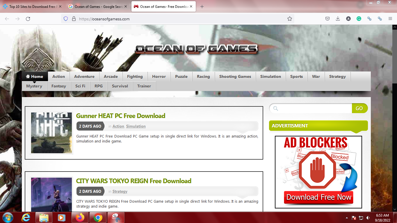 Ocean of Games