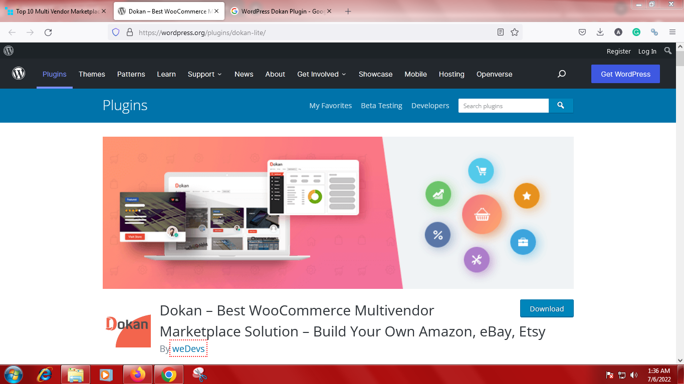WordPress Dokan Plugin